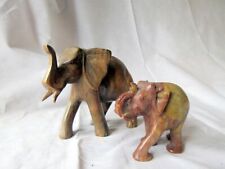 Vintage carved elephants for sale  STIRLING