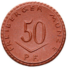 Używany, Freiberg - Moneta - 50 fenigów 1921 - Miśnia - Porcelana - PRÓBKA - FORMA GIPSOWA na sprzedaż  PL