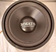 Used, MMATS Professional Audio 12” Subwoofer Build In Usa 400 WATTS RMS DVC 4 ohm    for sale  Shipping to South Africa