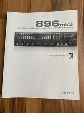 Motu 896mk3 user for sale  Memphis