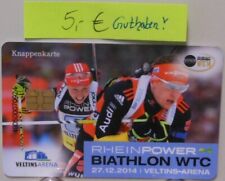 Knappenkarte schalke biathlon gebraucht kaufen  Bassum