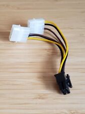 Cabo adaptador de alimentação Molex de 6 pinos PCI-Express para 4 pinos, cabo adaptador de alimentação GPU, usado comprar usado  Enviando para Brazil