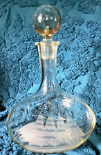 Vintage etched crystal for sale  Shipping to Ireland