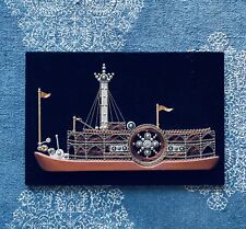 Used, Vtg Copper Wire 1970s String Art  Steam Boat Nautical Vintage 25"x17" Steam Punk for sale  Shipping to South Africa