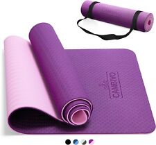 Estera de yoga antideslizante antideslizante extra ancha para ejercicio fitness, 72 × 24 × 0.24" púrpura/rosa, usado segunda mano  Embacar hacia Argentina