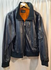 mens black leather jacket vintage for sale  CUPAR