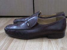 Mens MORESCHI by RUSSELL&BROMLEY Brown Leather Formal Shoes Loafers UK 9 for sale  Shipping to South Africa