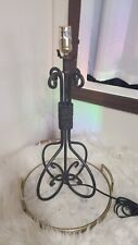 Lámpara de mesa de hierro forjado estilo colonial español vintage segunda mano  Embacar hacia Argentina