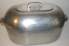 Wagner Ware Magnalite 4269 Vintage Aluminum Oval Turkey Roaster 17 Qt 20" w/Lid for sale  Shipping to South Africa
