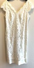 Tadashi Shoji Cap-Sleeve Sequined Lace Overlay Gown, Bride, Short Length for sale  Shipping to South Africa