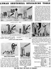 1952 Print Ad of Lyman Shotshell Reloader Press, Straightline Capper & Loader for sale  Shipping to South Africa