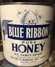 Cinta azul de colección lata de miel pura abeja miel segunda mano  Embacar hacia Argentina