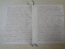 Rare manuscrit epitre d'occasion  Lille-