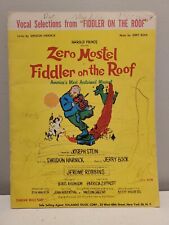 Fiddler On The Roof Sheet Music Piano Voice Guitar 1964 Harnick Bock Zero Mostel for sale  Shipping to South Africa