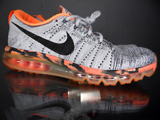 Nike Air Max Flyknit 2015 Gris Lobo/Naranja Zapatos Para Hombre Talla 11.5 -747361-008-, usado segunda mano  Embacar hacia Argentina