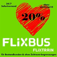 Cupón 20% FlixBus & FlixTrain - Envío inmediato - ¡Entrega inmediata! segunda mano  Embacar hacia Argentina