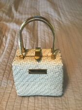 beige bag woven style hand for sale  Georgetown