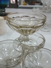1940s-50s, Set of 4 Glass Footed Dessert Ice Cream Pudding Sherbet Cups! L@@K! for sale  Shipping to South Africa