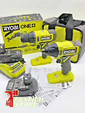 Usado, Kit combo de 2 ferramentas RYOBI PCL1200K2 ONE+ 18V furadeira/driver sem fio e driver de impacto comprar usado  Enviando para Brazil