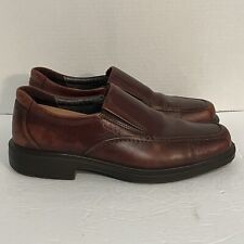 ECCO Loafers Mens Size 41 / 7.5 US Brown Leather Dress Shoes Slip On myynnissä  Leverans till Finland
