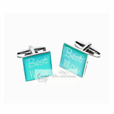 Turquoise square cufflinks for sale  LONDON