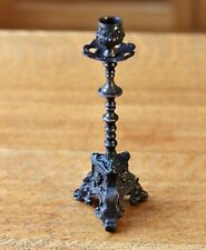 Antique finely cast iron baroque style candlestick  - 8 3/4" tall for sale  Shipping to South Africa