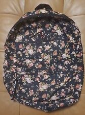 Vans, Off The Wall, Preto, Floral, Mochila, Escola, Bolsa para Laptop Skate, 17" X 13" comprar usado  Enviando para Brazil