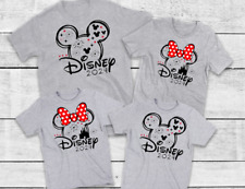 Disney 2024 t shirt Grey matching holiday family top reveal travel Florida Paris for sale  Shipping to South Africa