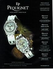 Publicité Advertising 119 2007   EP Pequignet  montres chrono Moorea quartz d'occasion  Raimbeaucourt