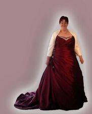 Brautkleid bordeaux bodenlang gebraucht kaufen  Großenlüder