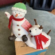 2004 Hallmark Jingle Pals Snowman with dog Animated Musical Singing Plush for sale  Louisville