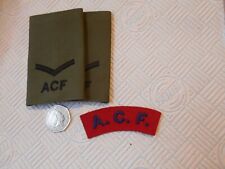 Acf cloth badges for sale  SELBY