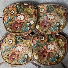 Conjunto de 4 Vintage cojines de asiento Ercol Sillas Cojines Floral Retro Multicolor segunda mano  Embacar hacia Spain