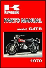 Lista de catálogo de peças de reposição KAWASAKI manual G4TR 1970 Trail Boss, usado comprar usado  Enviando para Brazil