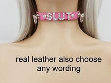 Leather slut collar for sale  BRIDGEND