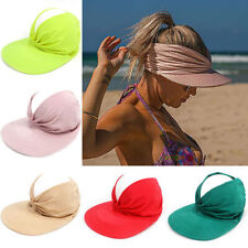 Chapéu viseira solar feminino aba larga verão UPF 50+ proteção UV praia esporte boné, usado comprar usado  Enviando para Brazil