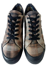 Macbeth Vegan Eliot Skate Shoes UK 10 Plaid Check Chocolate Brown Blink-182 Y2K  for sale  Shipping to South Africa