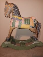 rocking solid wood horse for sale  Jacksonville