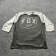 Camiseta deportiva Fox Racing Flow para hombre grande gris negra ligera para montar 14140 segunda mano  Embacar hacia Mexico