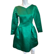 Vestido de alta costura vintage anos 80 Oscar de la Renta Saks 5th Ave verde esmeralda 10 comprar usado  Enviando para Brazil