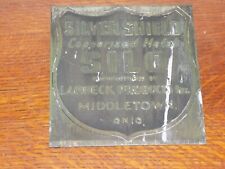 Placa de silo vintage prata escudo metal cobre comprar usado  Enviando para Brazil