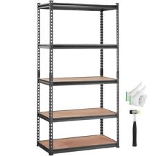 VEVOR 18"D x 36"W x 72"H 5 Shelf Steel Shelving Rack Garage Storage 2000lbs Load, used for sale  Shipping to South Africa