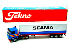 Rare TEKNO 1:50 SCANIA 142H Truck & 3-Axle Metal TILT Trailer SCANIA Promotion   for sale  SOUTHAMPTON