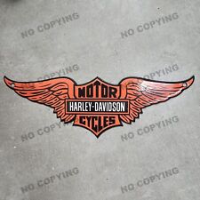 Used, VINTAGE HARLEY-DAVIDSON MOTORCYCLES 12” PORCELAIN WINGS GAS OIL SIGN for sale  Shipping to South Africa