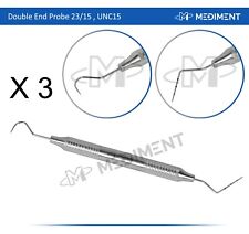 3 X Dental Explorer-Probe 23/15UNC cabo oco, instrumentos odontológicos de alta qualidade comprar usado  Enviando para Brazil