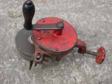 Vintage Hand Cranked Grinding Wheel Bench Grinder, Serviced & Greased - Working for sale  Shipping to South Africa