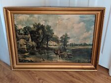 Vintage Hay Wain Framed Canvas Art Print  for sale  Shipping to South Africa