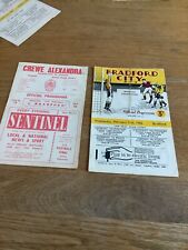 Old football programmes for sale  BRADFORD