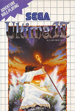 ## Sega Master System - Ultima 4/IV / Ms Game ## comprar usado  Enviando para Brazil