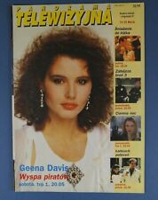 GEENA DAVIS mag.COVER 1999 Poland PANORAMA TELEWIZYJNA W.Goldberg,Phil Collins na sprzedaż  PL